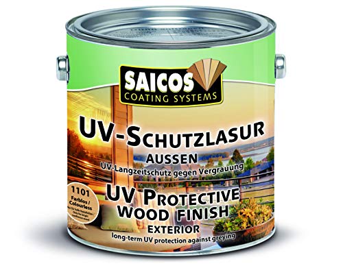 Saicos Colour GmbH 501 1111 UV-Schutzlasur, Kiefer, 2,5 Liter von SAICOS COLOUR GmbH