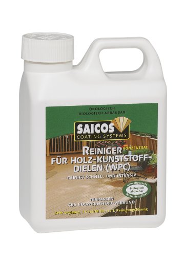Saicos 8123 409 Reiniger für Holz-Kunststoff Dielen (WPC) 1 l von Saicos