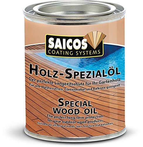 Saicos Holz-Spezialöl 125ml Holzschutz für den Innen- und Außenbereich 0110 Farblos von Saicos