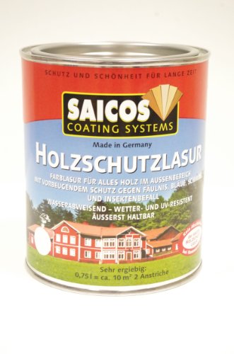 Saicos "Holzschutzlasur" 0070 Perlmutt 0,75 Liter Gebinde von Saicos