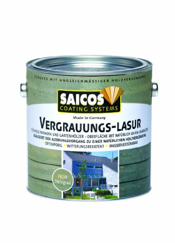 Saicos Vergrauungslasur Graphitgrau 2,5 Liter von Saicos