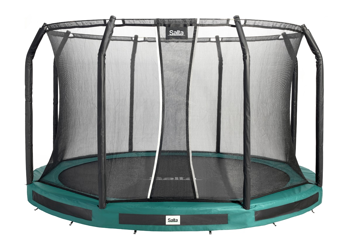 Salta Trampolin Premium Ground mit Sicherheitsnetz Ø 396 cm grün von Salta / Toptwence