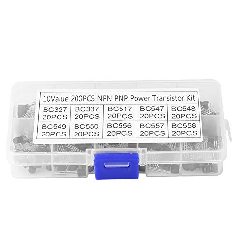 Transistor Kit - 10Values ​​200Pcs NPN PNP Transistor TO-92-Leistungstransistor Sortiment Kit BC327-BC558 von Samfox