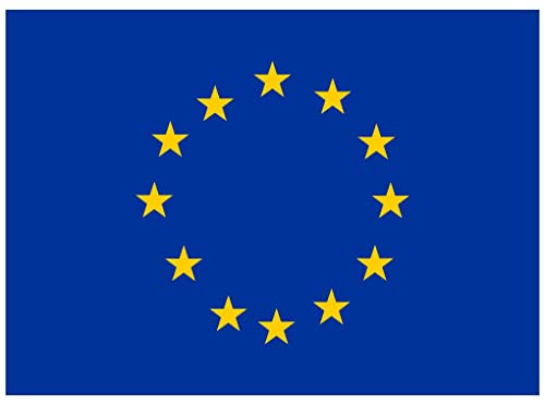 Samunshi® Europa Flagge Aufkleber Fahne | Sticker Auto Fahrrad Motorrad - 15x10,5cm mehrfarbig von Samunshi