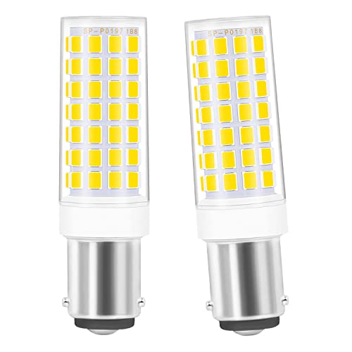 SanGlory 5W B15D LED Leuchtmittel ersatz 40-60W B15d Halogenlampe, 550 Lumen, Neutralweiß 4000K B15D LED Lampe, 360°Abstrahlwinkel, Dimmbar, 2er Pack von SanGlory