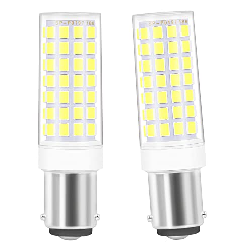SanGlory LED Lampe B15d Dimmbar, 5W ersatz Halogenlampe B15D 40W 50W 60W, 550 Lumen, Kaltweiß 6000K, AC 230V LED Leuchtmittel Bajonettsockel B15d 360°Abstrahlwinkel, 2er Pack von SanGlory