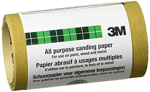 3 M SandBlaster 025120UK Schleifpapier-Rolle mittel P120 115 mm x 2,5 m Schleifpapier Rolle mit Blanke Oberflächen von ScotchBlue