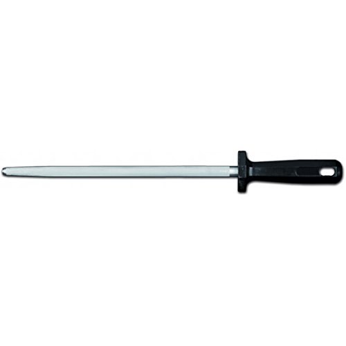Sanelli Ambrogio Supra Messerschärfer, rund, verchromt, ergonomischer Griff aus Polypropylen, schwarz, Edelstahl von Sanelli Ambrogio