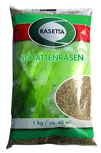 Rasetta Rasensamen Grassamen Schattenrasen, 2,5 kg für ca. 100qm - für schattige und teilschattige Lagen von Sanitärshop Baustoffe & Sanitär