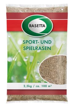 Rasetta Rasensamen Grassamen Sport-u. Spielrasen 1 kg für ca. 40qm - äußerst robust und strapazierfähig von Sanitärshop Baustoffe & Sanitär