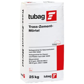 tubag TZM 10 0-4mm 25kg Trass-Zement-Mörtel - zur Verlegung und Verfugung von Naturstein-u. Betonwerksteinen von Sanitärshop Baustoffe & Sanitär