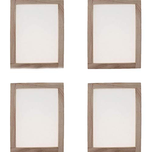 4 Stück Papier Schöpfrahmen, Papierherstellung Rahmen, Papierschöpfsieb, Papierschöpfrahmen für Kinder Teenager Lehren Papierherstellung (20 x 30 cm) von Sanmum
