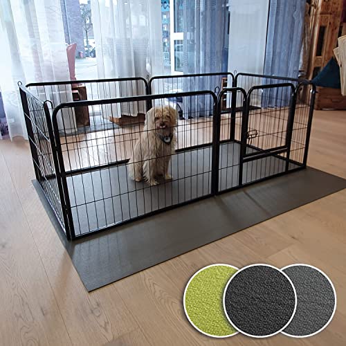 Sanosoft SanoZoo Tierunterlage - die Allzweck-Matte für Zwinger, Welpenboxen und Körbchen 70 x 120 cm Schwarz von Sanosoft