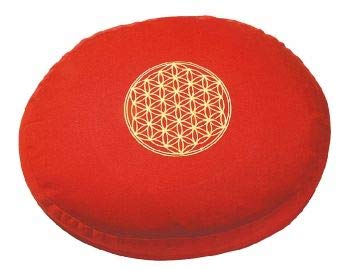 Kissen, oval rot von Saraswati