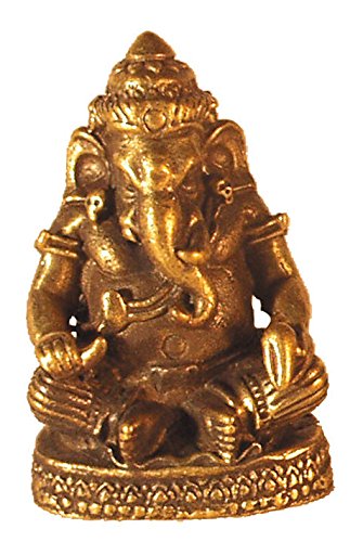 Saraswati Statue Ganesha sitzend Figur aus Messing 3cm Dekoration Buddhismus von Saraswati