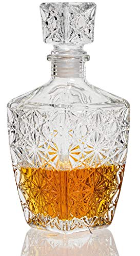 Sareva Transparentes Glas Whisky Karaffe, 85 cl Kapazität von Sareva