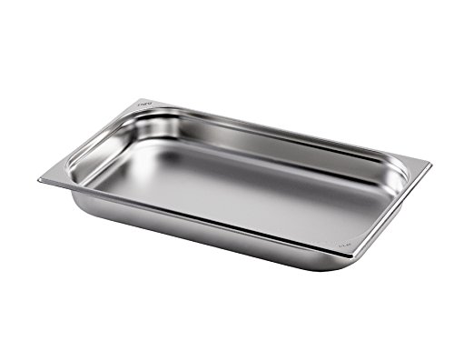 Saro Gastronormbehälter Edelstahl 1/1 GN 65 mm tief, silber, 53 x 32.5 x 6.5 cm von Saro