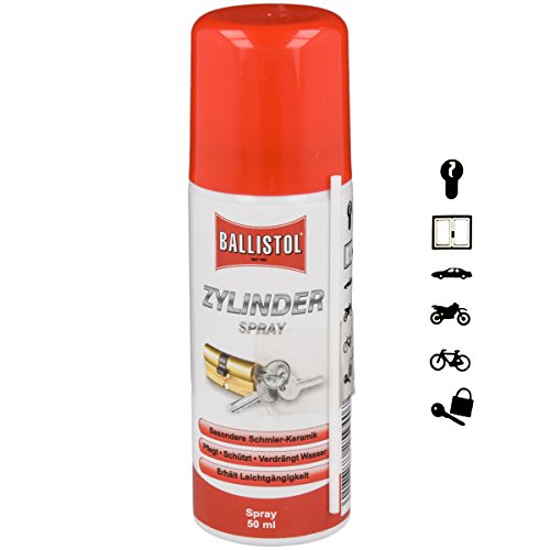 BALLISTOL Zylinder-Spray 50 ml Pflege-Spray zur Reinigung Zylindern und Schlössern von BALLISTOL