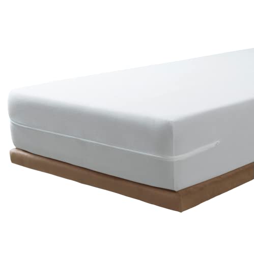 Savel - Matratzenbezug aus 100% Baumwollfrottee, elastisch, anpassungsfähig, hochabsorbierend (Stück im Set (Pack) 80x200cm, Weiß) von Savel