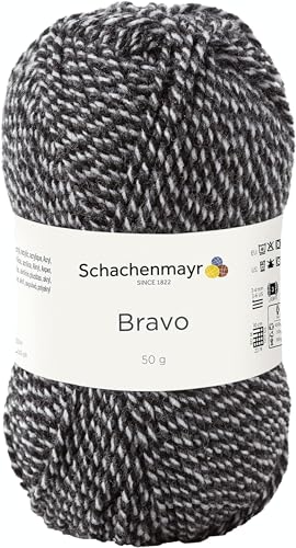 Schachenmayr Bravo, 50G graphit mouline Handstrickgarne von Schachenmayr since 1822