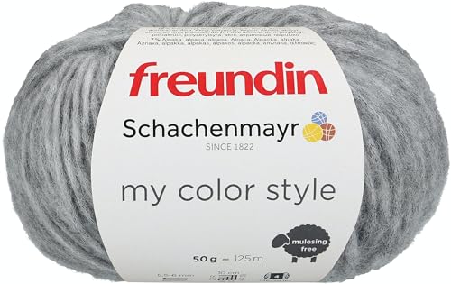 Schachenmayr My Color Style, 50G Grey Melange Handstrickgarne von Schachenmayr since 1822