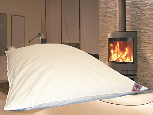 XXL - EXTRA WARM Winterbett Bettdecke BALLON - FEDERBETT mit Federn gefüllt 155x220 cm Bettdecke wie zu Oma's Zeiten von Schäfer