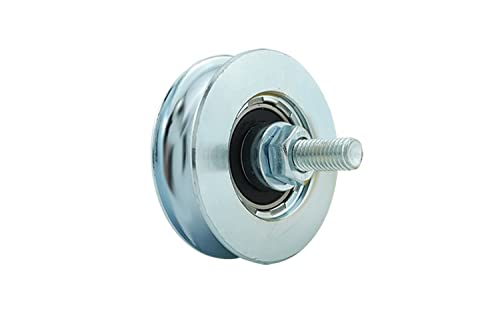 SCHARTEC Schiebetor Laufrollen Rolle U Profil Hoftor Rollen für Laufschiene Gartentor Laufrolle Tor Schiebetür (Ø68 mm) von Schartec