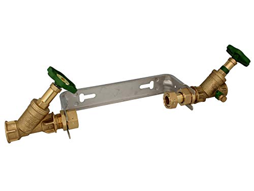 Schlösser -0022052070001- Einbaugarnitur 3/4 Zoll für Hauswasserzähler mit Baulänge 190 mm - starre Ausführung - verzinkt von Schlösser Armaturen