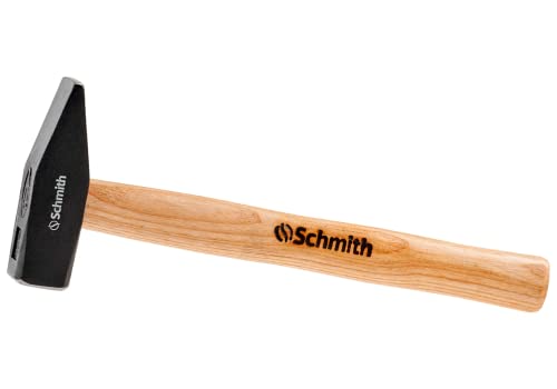 Schmith Schlosserhammer mit Holzstiel 500 G - Hammer mit Griff aus Eschenholz und Kopf aus Kohlenstoffstahl - Ein Robustes Werkzeug Für Ihr Werkstatt von Schmith