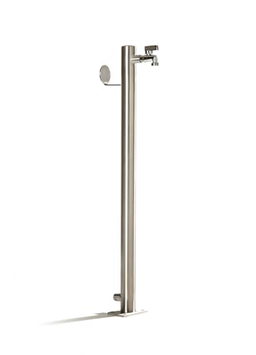 Schneck Wasserzapfstelle Edelstahl Wasserzapfsäule Ø42mm 85cm Schlauchhalter WS4285SH von SchneckMetall