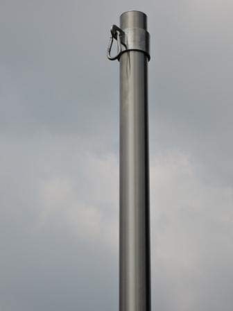 Sonnensegelmast Edelstahl 6030/3H Hülse 50cm 80° von SchneckMetall