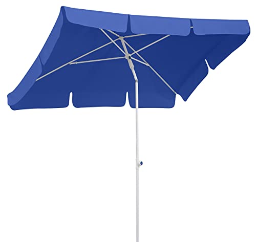 Schneider Sonnenschirm Ibiza, blau, 180 x 120 cm rechteckig, 682-09, Gestell Stahl, Bespannung Polyester, 2.6 kg von Schneider Schirme