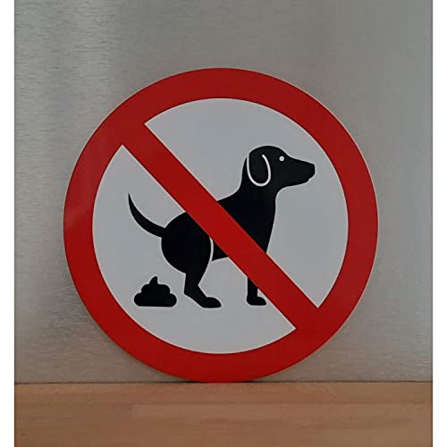 Schön und Wieder Hinweisschilder | Einfahrtschilder | Warnschilder | Verschiedene Designs | Aus ALU-Verbund Keine Hundetoilette von Schön und Wieder