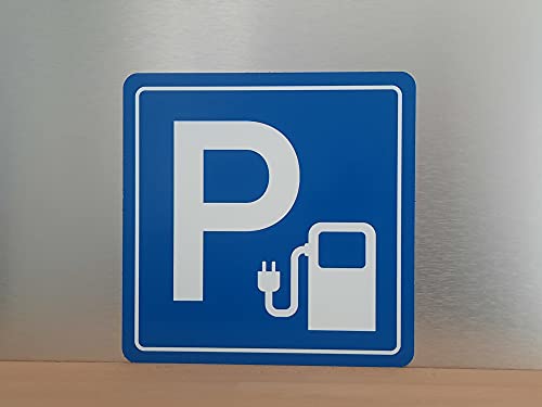 Schön und Wieder Hinweisschilder | Einfahrtschilder | Warnschilder | Verschiedene Designs | Aus ALU-Verbund Parkplatz Elektrofahrzeug von Schön und Wieder