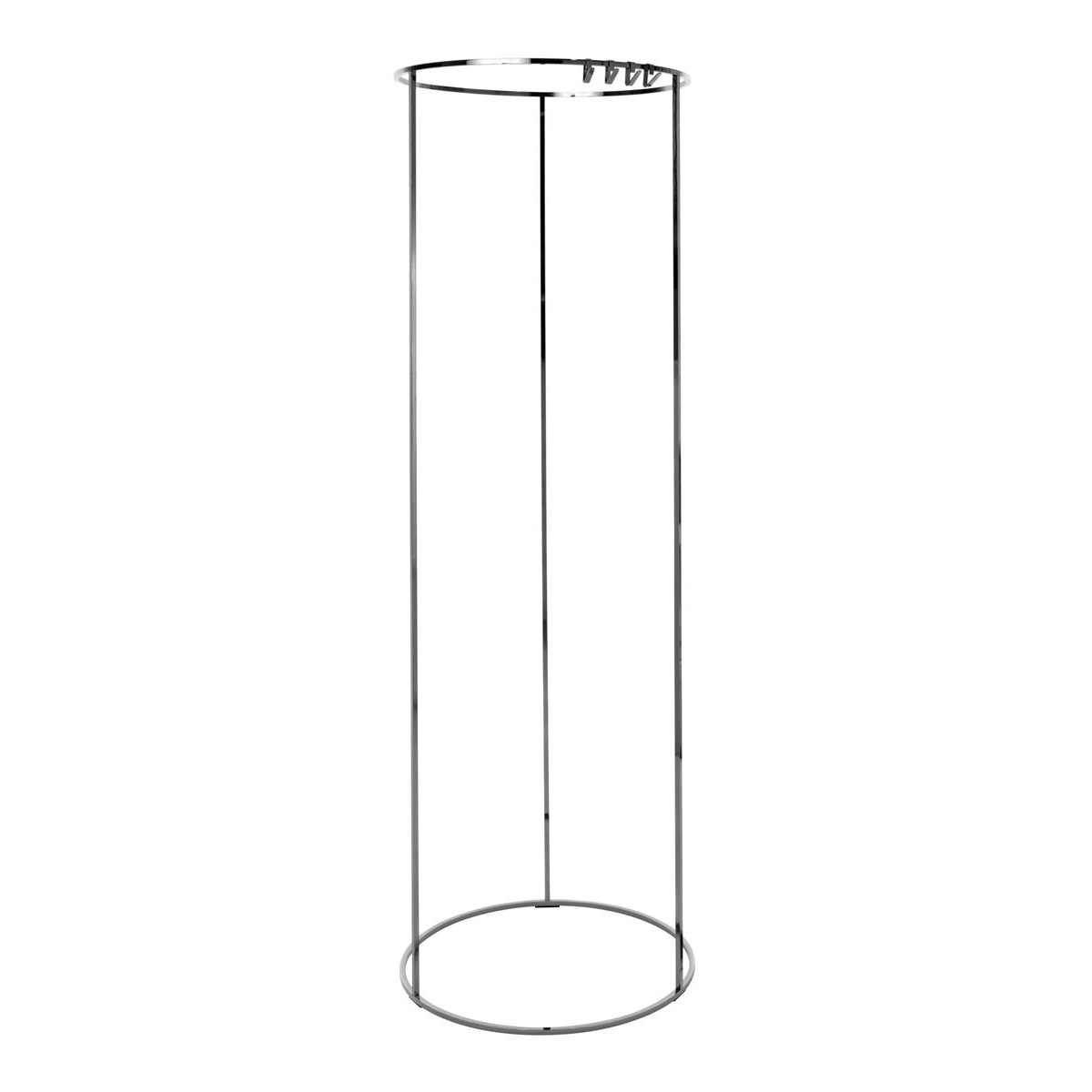 Schönbuch - Rack Garderobenständer Ø55cm - rauchchrom/glänzend/HxØ 170x55cm/ohne Haken von Schönbuch