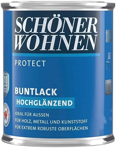 Schöner Wohnen Profidur 375 ml Buntlack RAL 5014 Taubenblau Hochglänzend von Schöner Wohnen