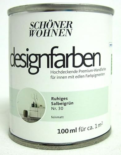 Schöner Wohnen Designfarbe Ruhiges Salbeigrün Nr.30 100 ml von Schöner Wohnen