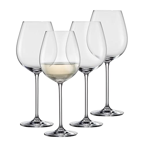 Schott Zwiesel Allround Weinglas Vinos (4er-Set), anmutige Weingläser für Rot- und Weißwein, spülmaschinenfeste Tritan-Kristallgläser, Made in Germany (Art.-Nr. 130011) von Schott Zwiesel