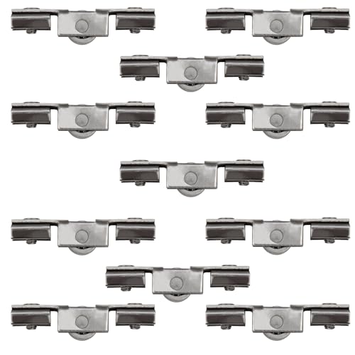 10 Laufrollen Räder Rollwagen für Möbel Schiebetüren Duschtüren... | mehr als 60 Modelle zur Auswahl! | für verschiedene Profile geeignet von Schürberg