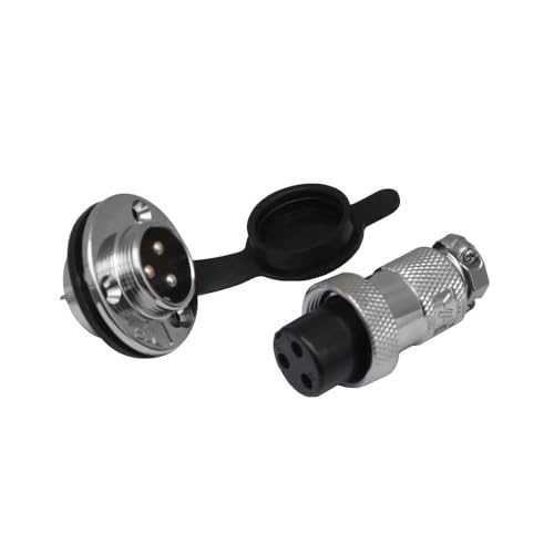 1x Einbau Steckverbindung 25mm 6Pin Stecker Steckdose für DC Gleichstrom Max. 250V 7A-20A Verbindungen Ladebuchsen | 5 Modelle 2-12 Pin zur Auswahl bis 250V 20A | von Schürberg