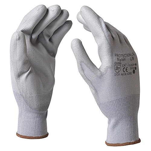 42663, Handschuhe Nylon, 10" XL, grau von Schuller Eh'klar
