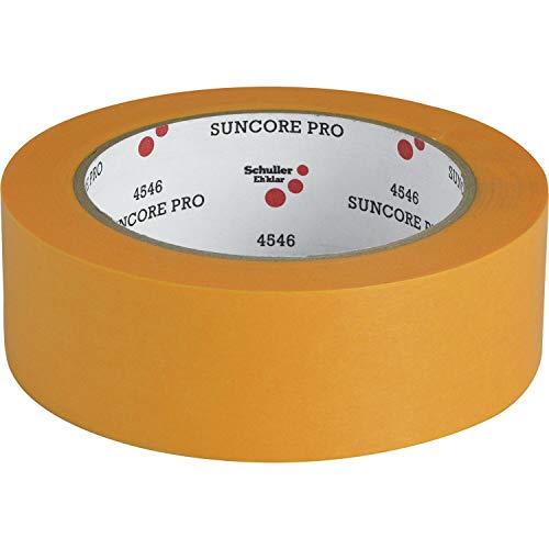 Schuller 45466 Klebe-Abdeckband UV Sun Core PRO 30 mm x 50 m, gelb von Schuller