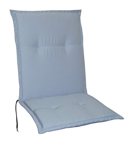 Schwar Textilien Gartenstuhlauflagen Stuhlauflagen Sitzauflagen Auflagen Niedriglehner 5 Farben Design Silber von Schwar Textilien