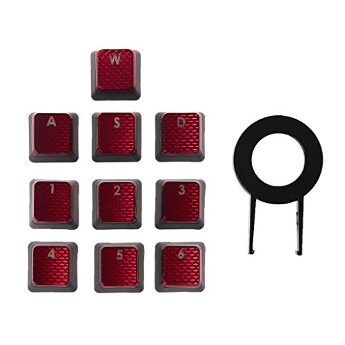 Buwei 10Pcs / Pack Keycaps für Corsair K70 K65 K95 G710 RGB Strafe Mechanische Tastatur von Scnvsi