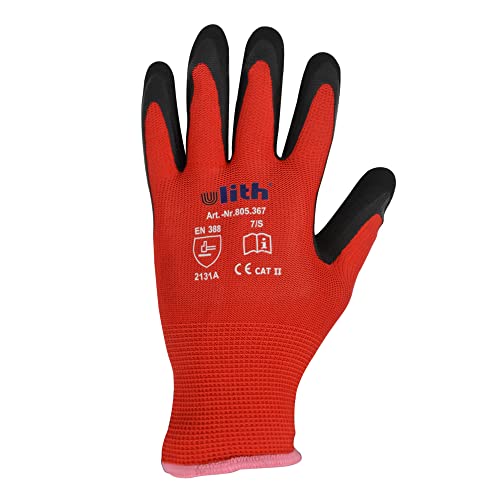 Scorprotect Arbeitshandschuh Montage-Feinstrickhandschuhe rot Größe (7 = S) von Scorprotect