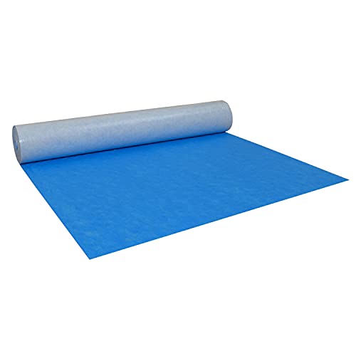 Treppenschutzvlies Blau 25 m² Abdeckvlies selbstklebend 160 g/m² von Scorprotect