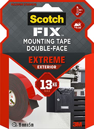 Scotch-Fix Extreme Außenmontageband PT1100-1950-P, 19 mm x 5 m, 1 Rolle/Packung (Verpackung kann abweichen) von ScotchBlue