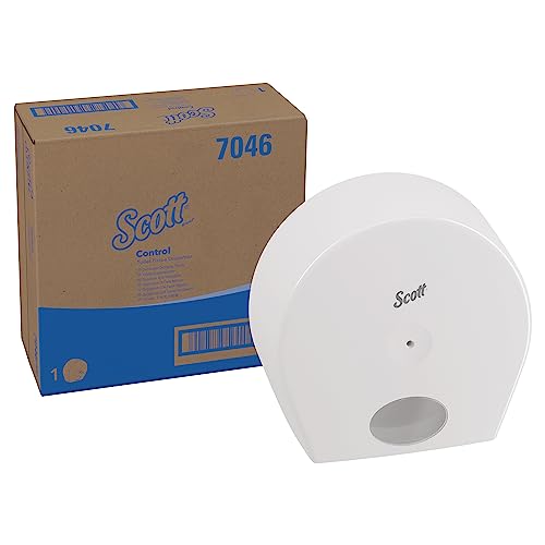 Scott Control Toilettenpapier-Spender 7046 – 1 x Spender für Toilettenpapier-Rollen, weiß von Scott