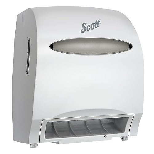 Scott Essential 48858 Papierhandtuchspender, elektronisch, schnell wechselbar, Weiß von Scott