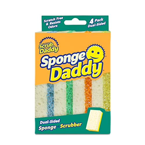 Scrub Daddy SPDDY4 SPMVP Scheuerschwämme, doppelseitig, 4 Stück, Sortiert von Scrub Daddy